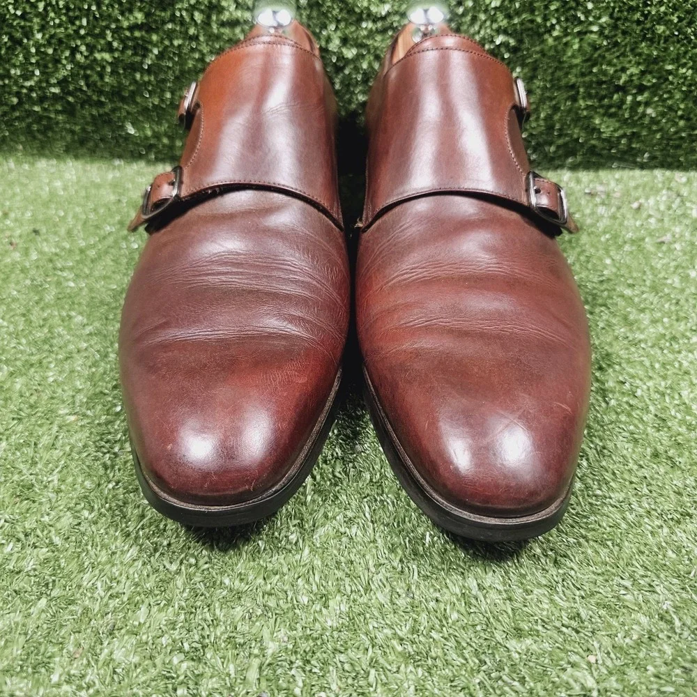 To Boot New York Double Monk Strap Brown Leather Dress Shoes Mens Size‎ 11.5